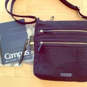 Vera Bradley Iconic Triple Zip Hipster